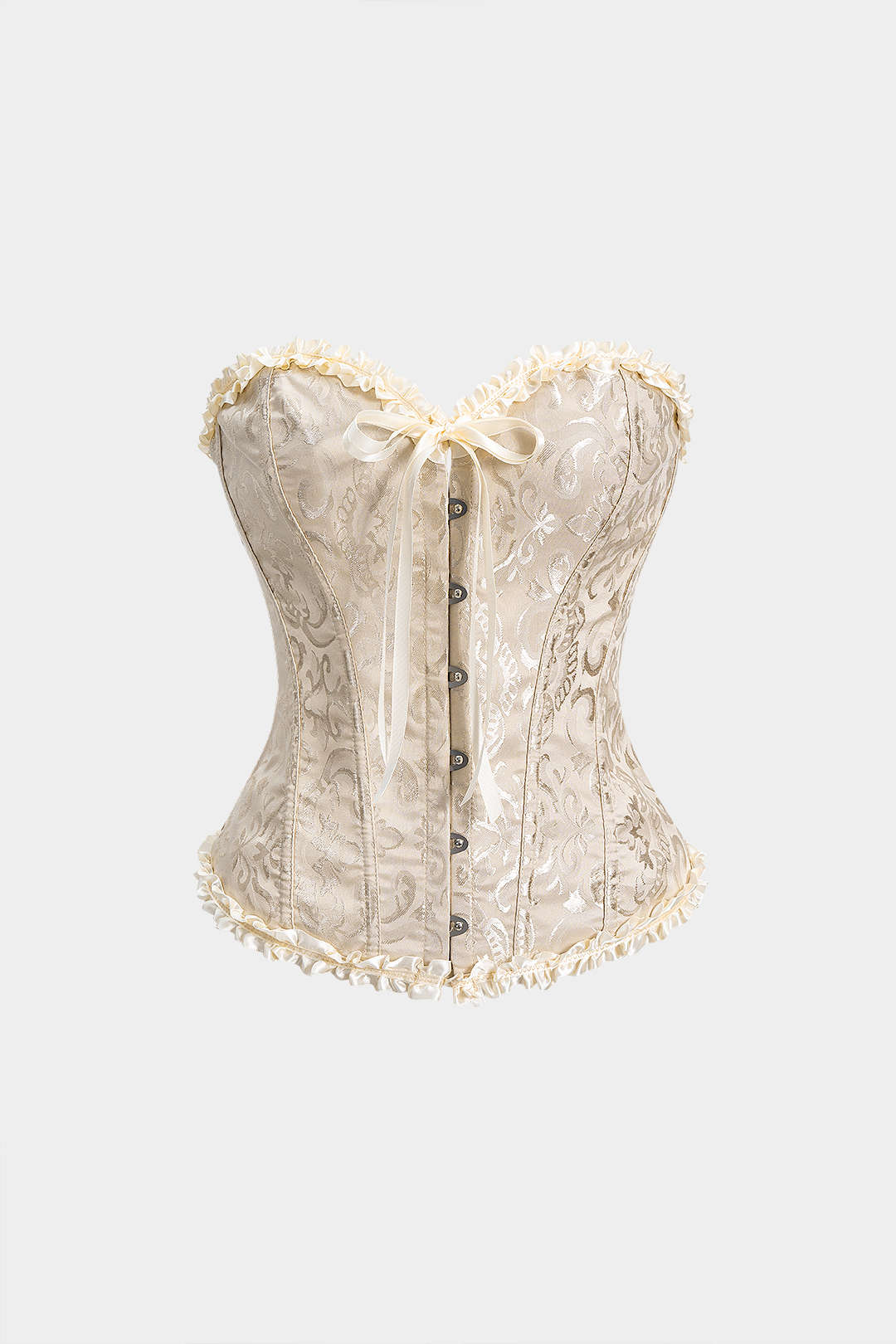 Artistic Print Corset Tie-Back Tube Top