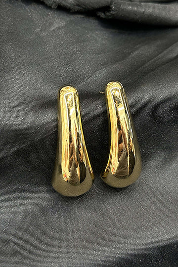 Metal Water Drop Earrings