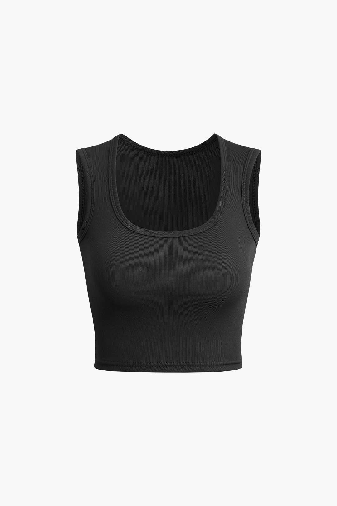 Basic Solid Square Neck Tank Top