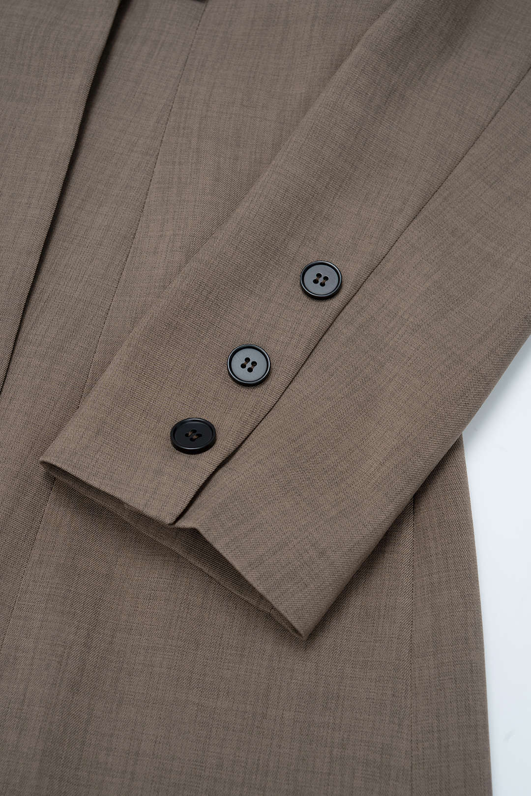 Notched Lapel Asymmetrical Long Sleeve Mini Dress