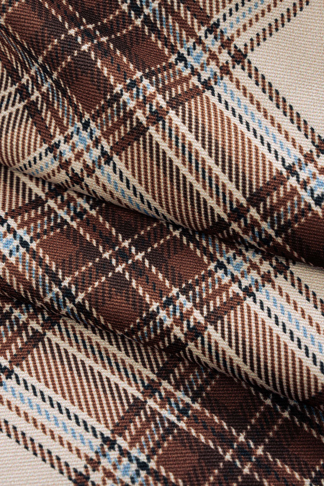 Plaid Print Zipper Pocket Jacket