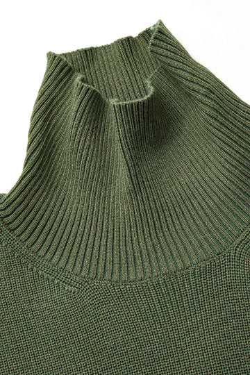 Turtleneck Sleeveless Knit Midi Dress