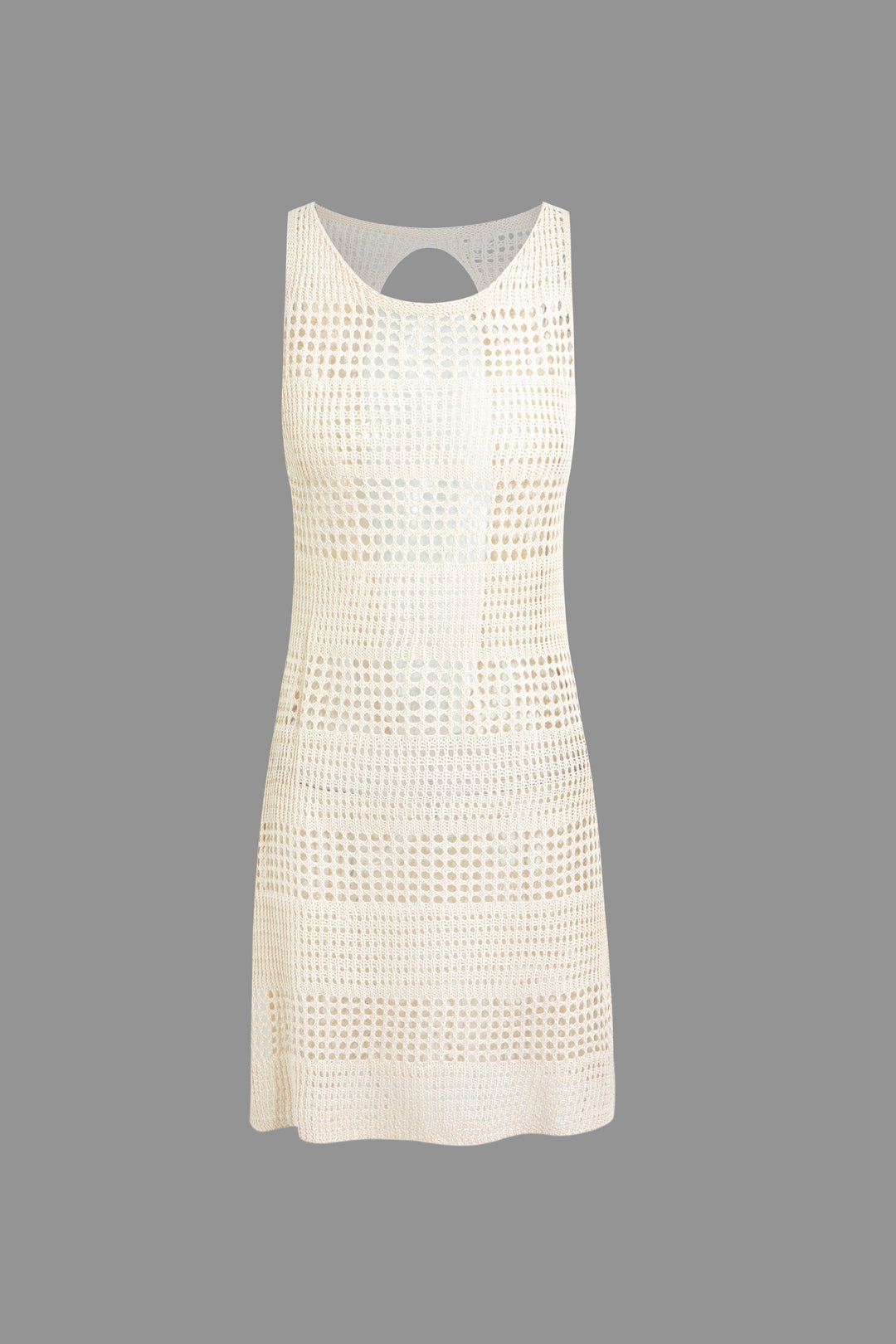 Crochet Sleeveless Cut Out Cover Up