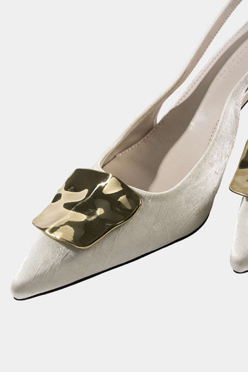 مشبك الديكور المعدني المدبب الكعب المدبب