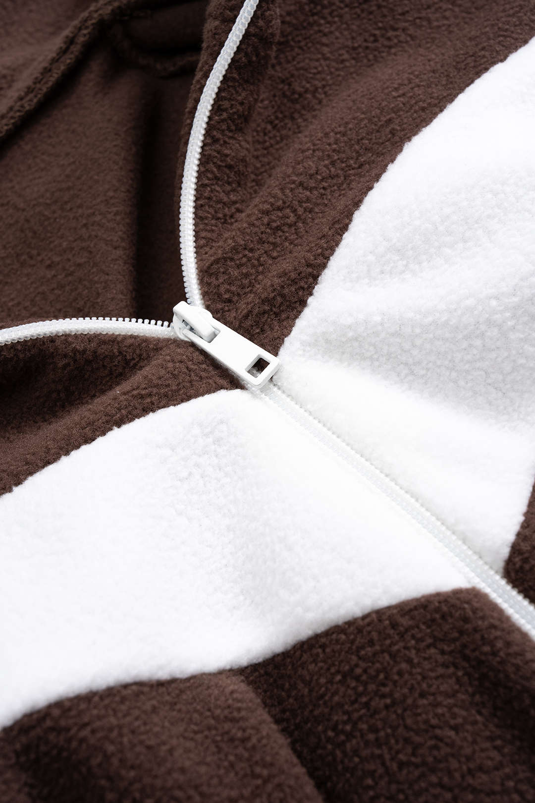 Contrast Ruched Zipper Sweatshirt And Shirred Waistband Pants Set