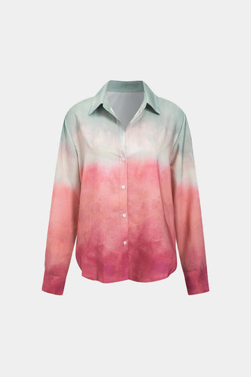 Ombre shirt met lange mouwen