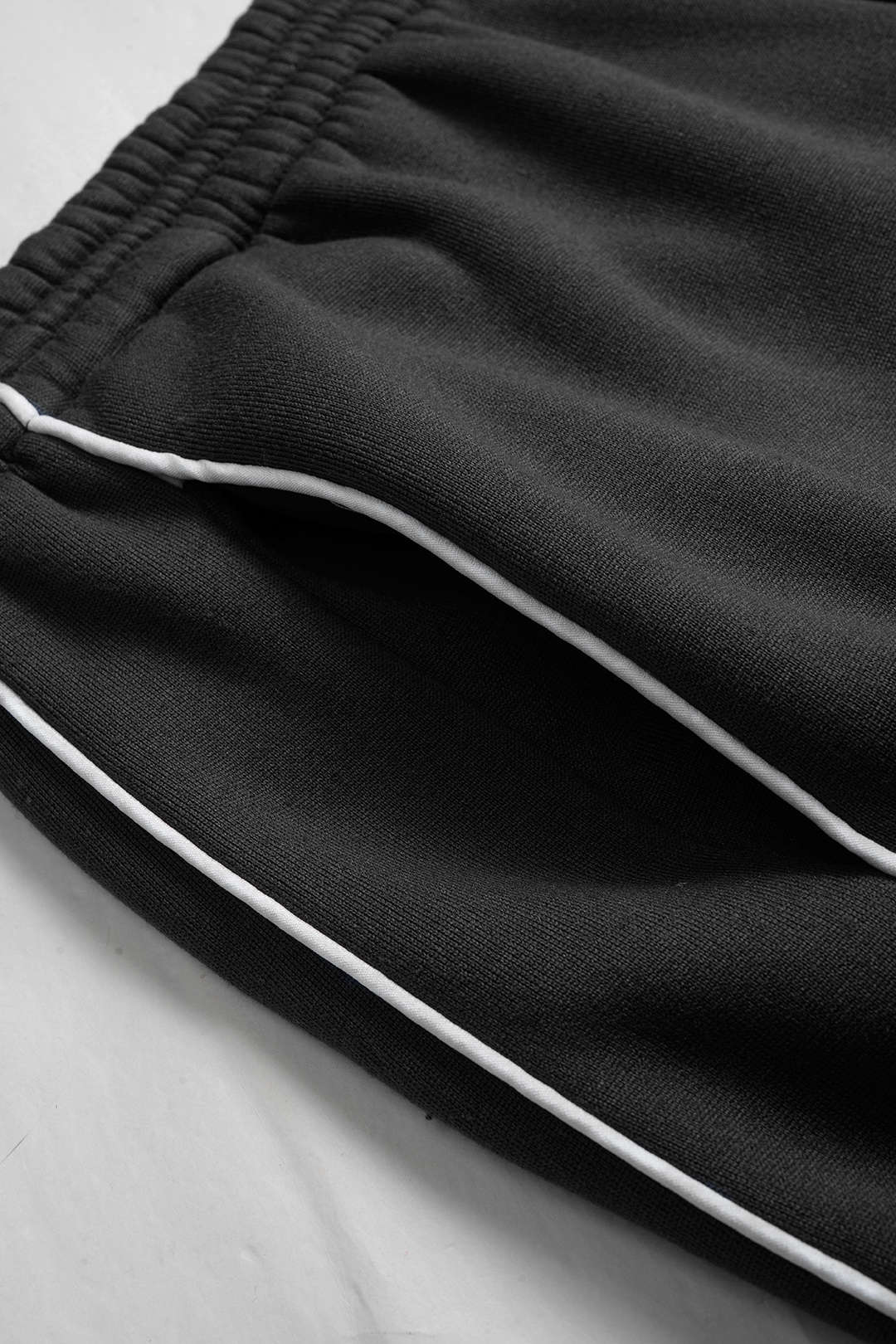 Drawstring Zipper Hoodie And Straight Leg Tie-Up Trousers Set