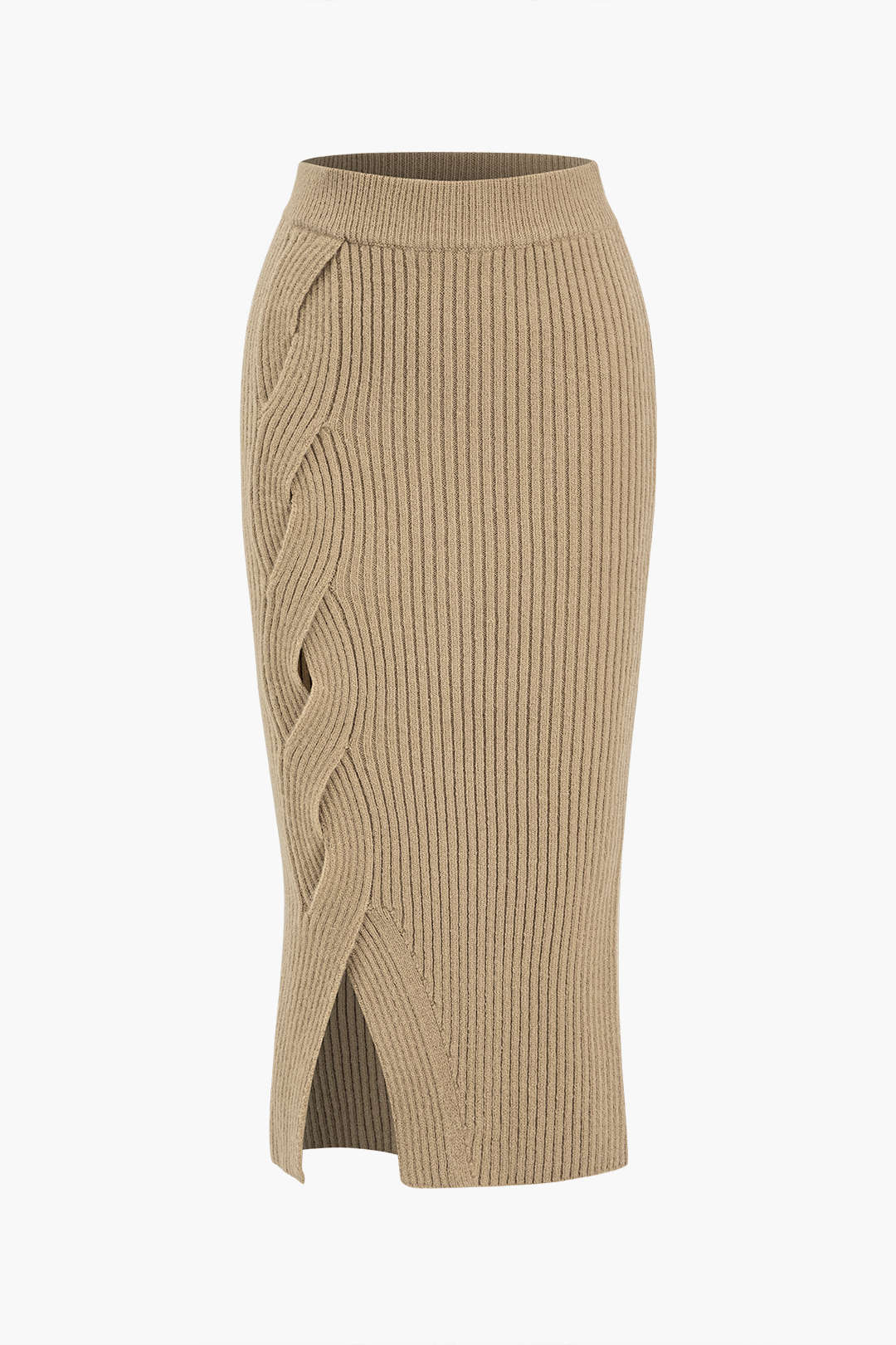 Διασταυρωμένη ασύμμετρη φούστα midi