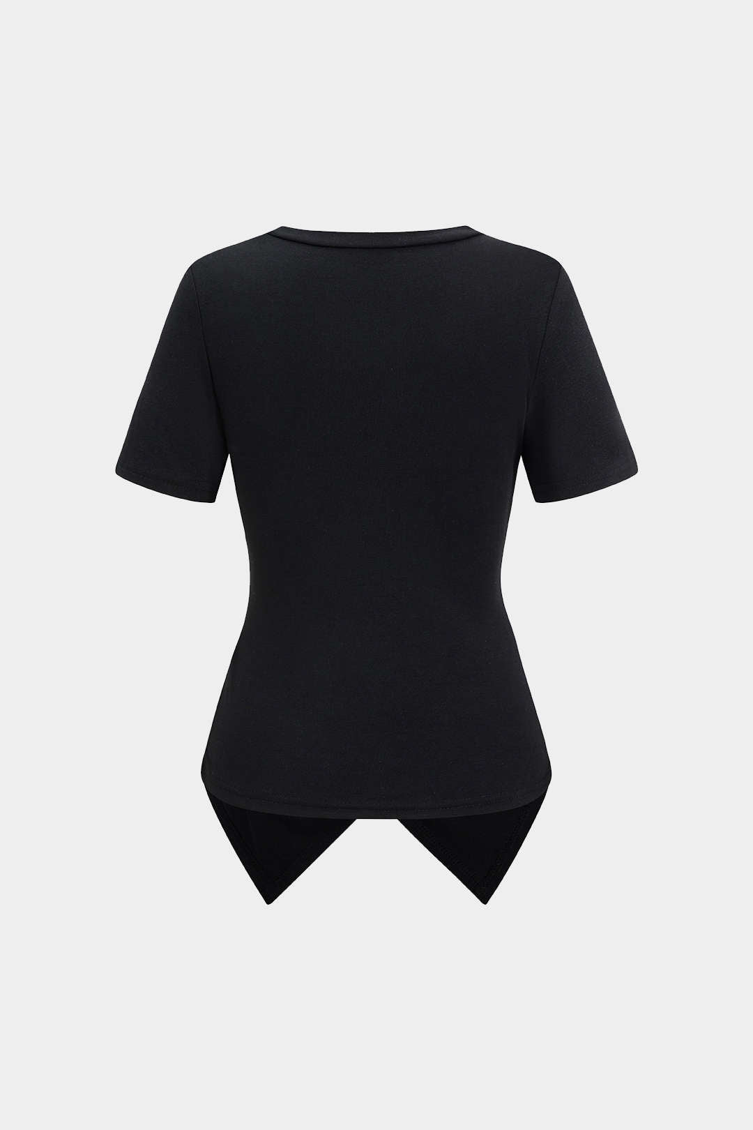 Twist Knoop T-shirt met korte mouwen