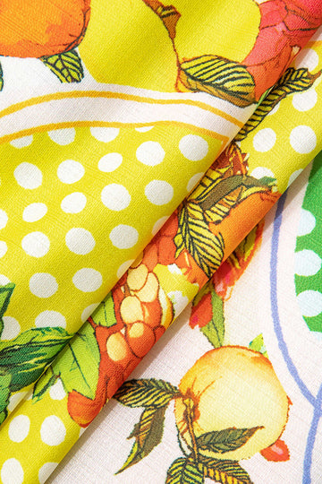 Fruit Print Cami Maxi Dress