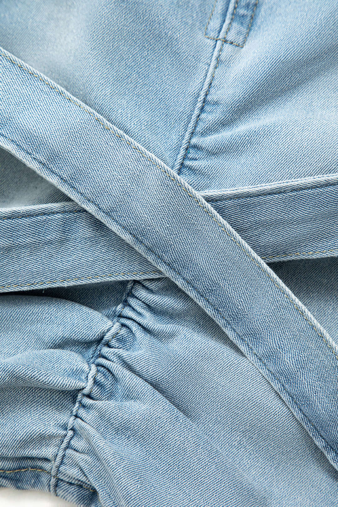 V-waist Buckle Flap Pocket Denim Cargo Skirt – Micas