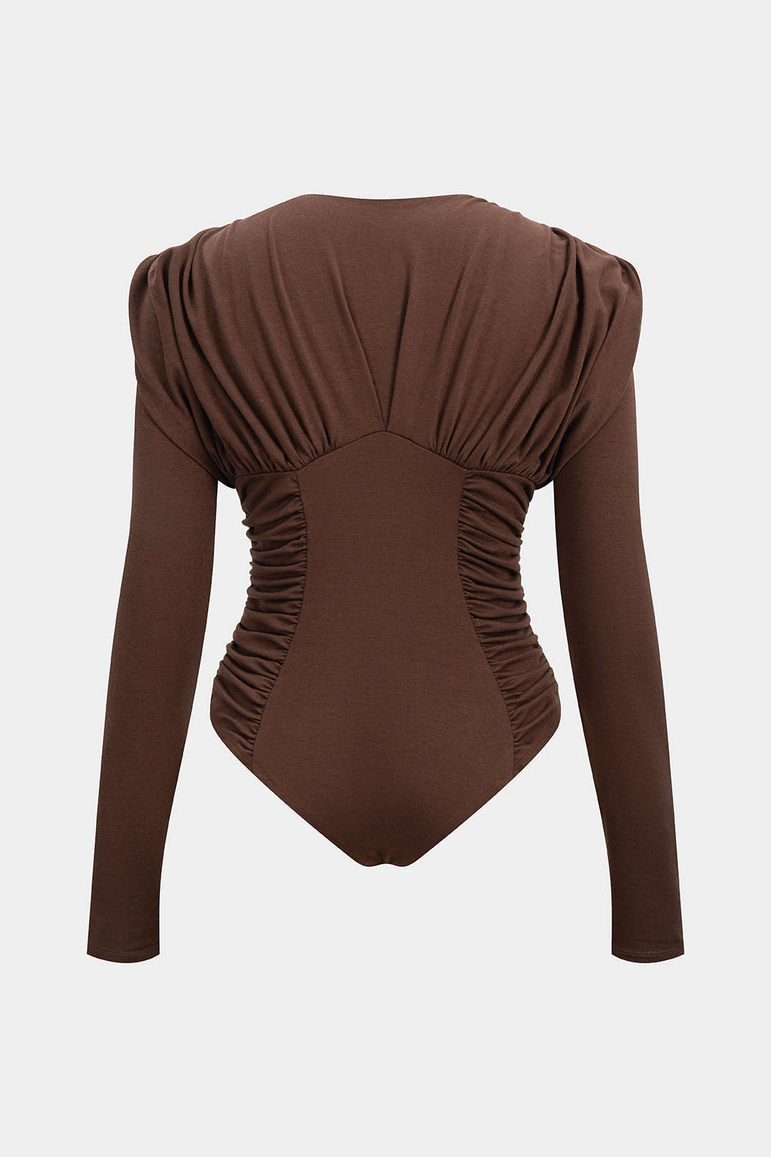 Ruched Long Sleeve Bodysuit