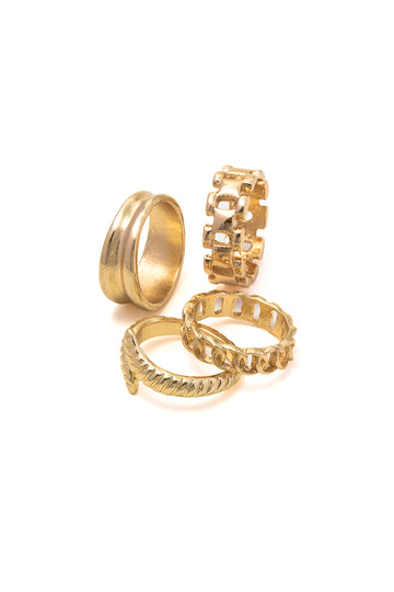 Set of 4 Pc Joint Rings