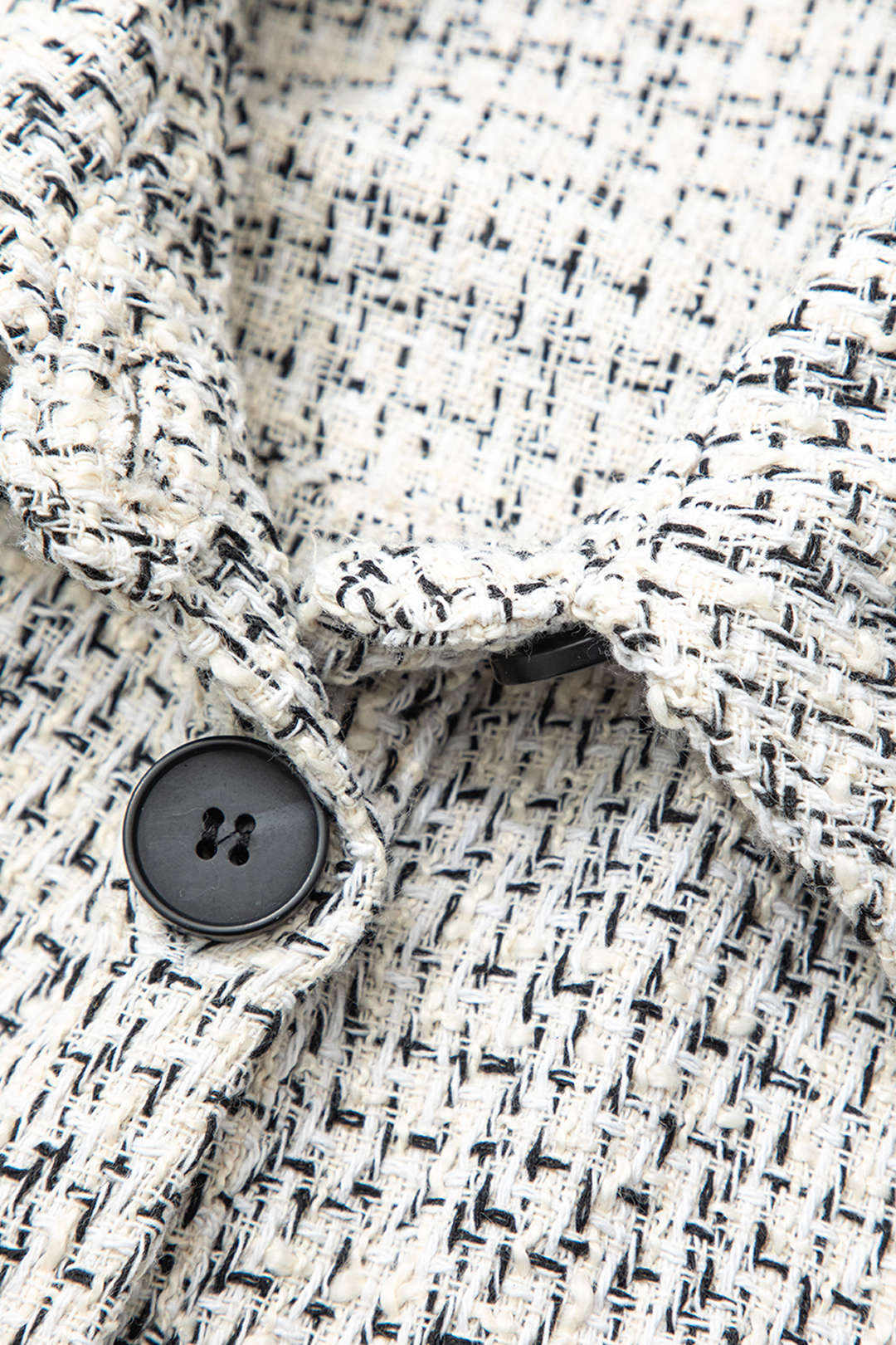 Tweed Button Up Flap Pocket Jacket