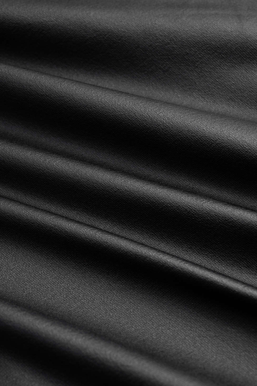 Faux Leather Quilted Patchwork Zipper Split Skirt