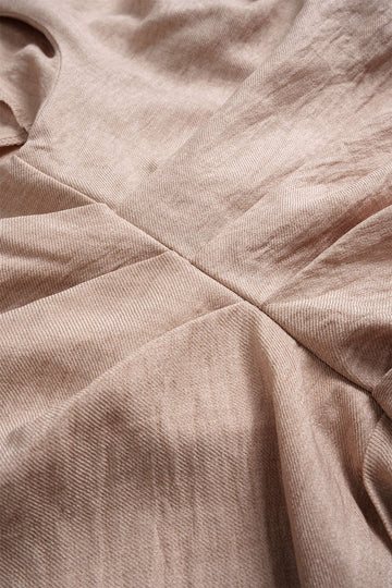 Plus Size Asymmetrical Ruched Trousers Set