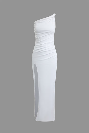 Twist Asymmetrical Slit Maxi Dress
