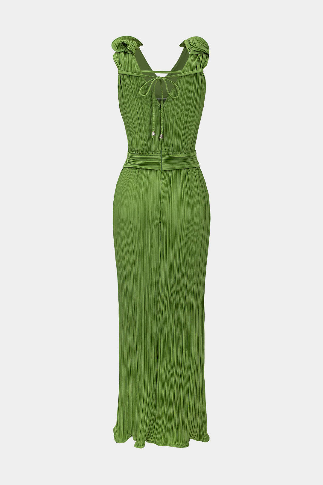 3D fjuri V-neck Midi dress