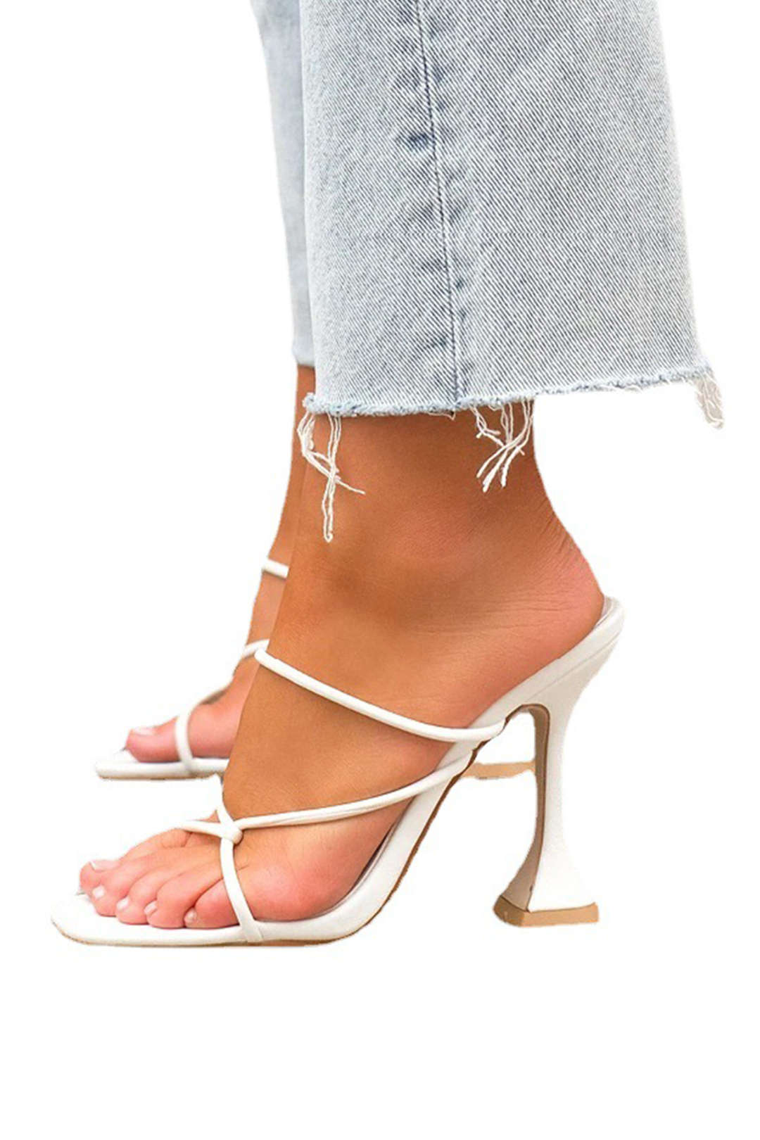 Open Toe Ankle-strapless High Heels