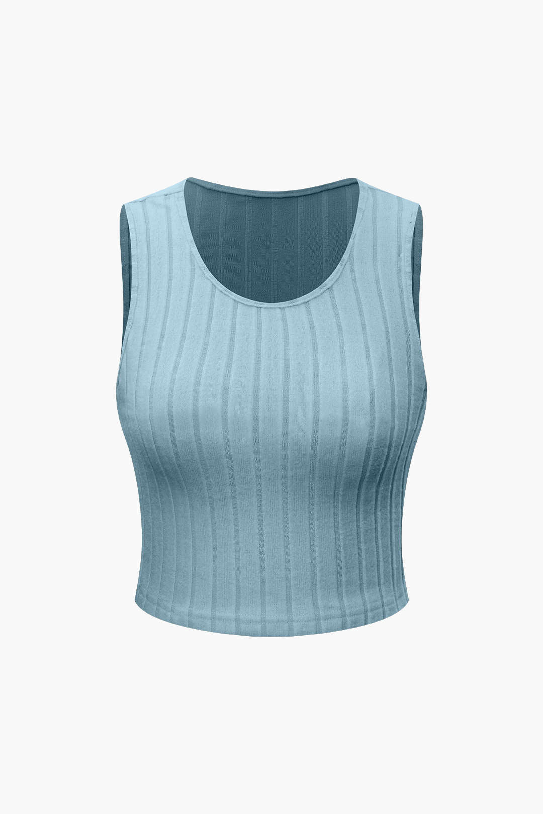 Bażiku Solid Knit Tank Top U Qliezet Għoli Qliezet