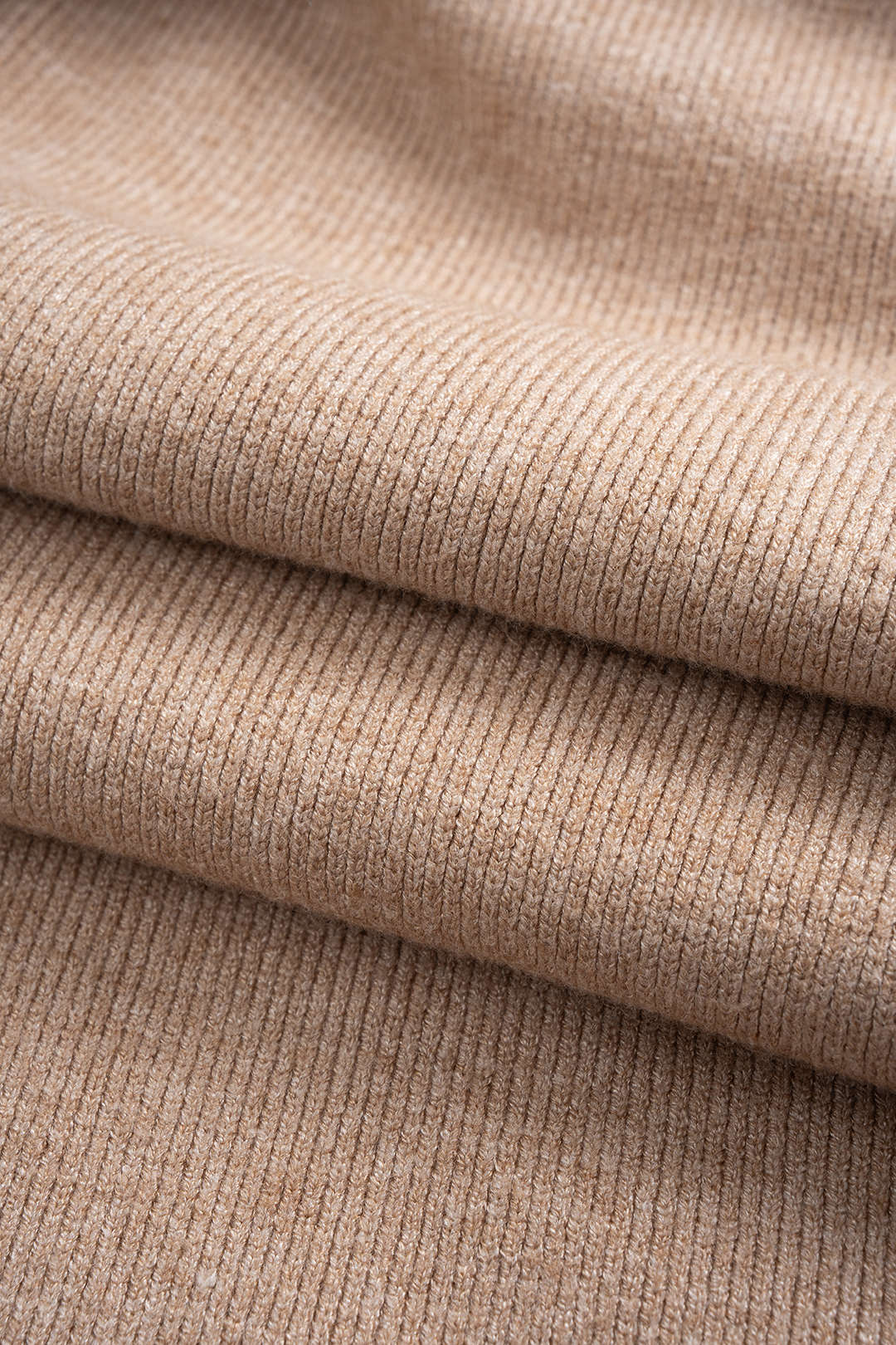 Knit Zipper Long-Sleeve Hoodie And Shirred Waistband Zipper Wide Leg Pants Set