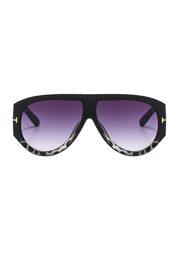 Leopard Print Frame Sunglasses