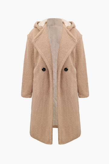 Textured Hooded Coat