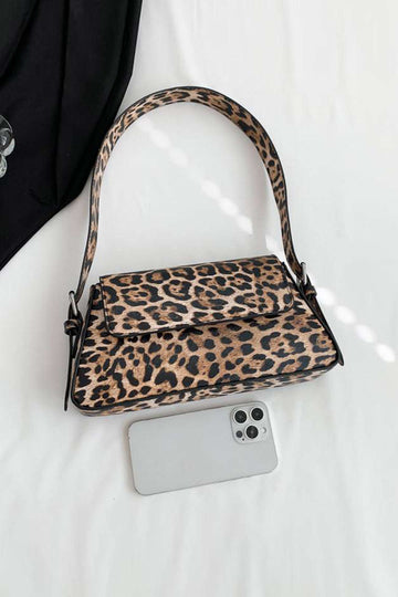 Leopard Print PU Cross-body Bag