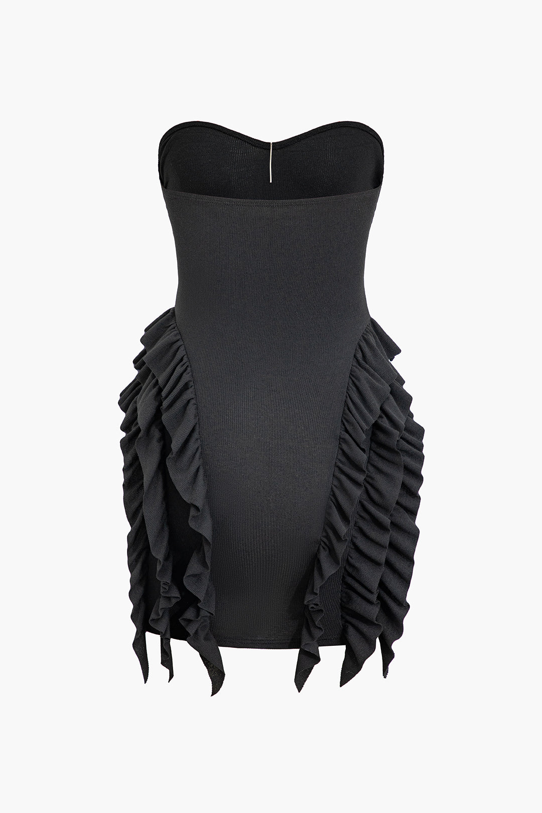 Solidu Strapless Ruffle Mini Dress