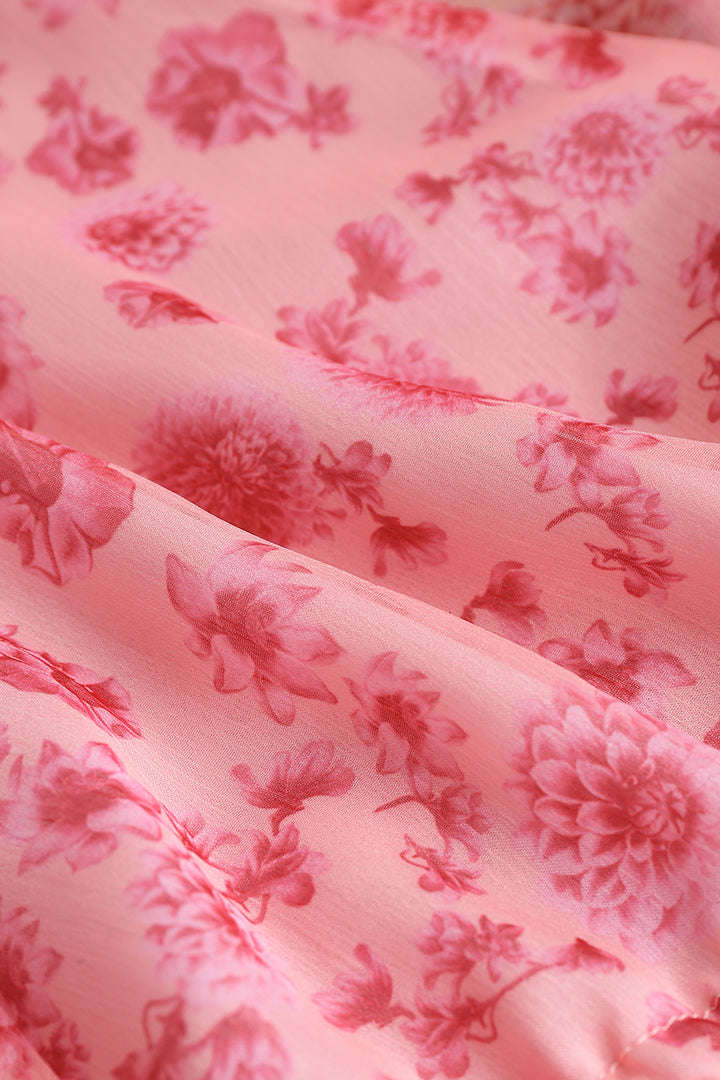 Floral Tie Front Blouse – Micas