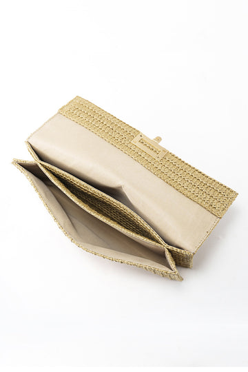 Straw Weave Clutch Bag