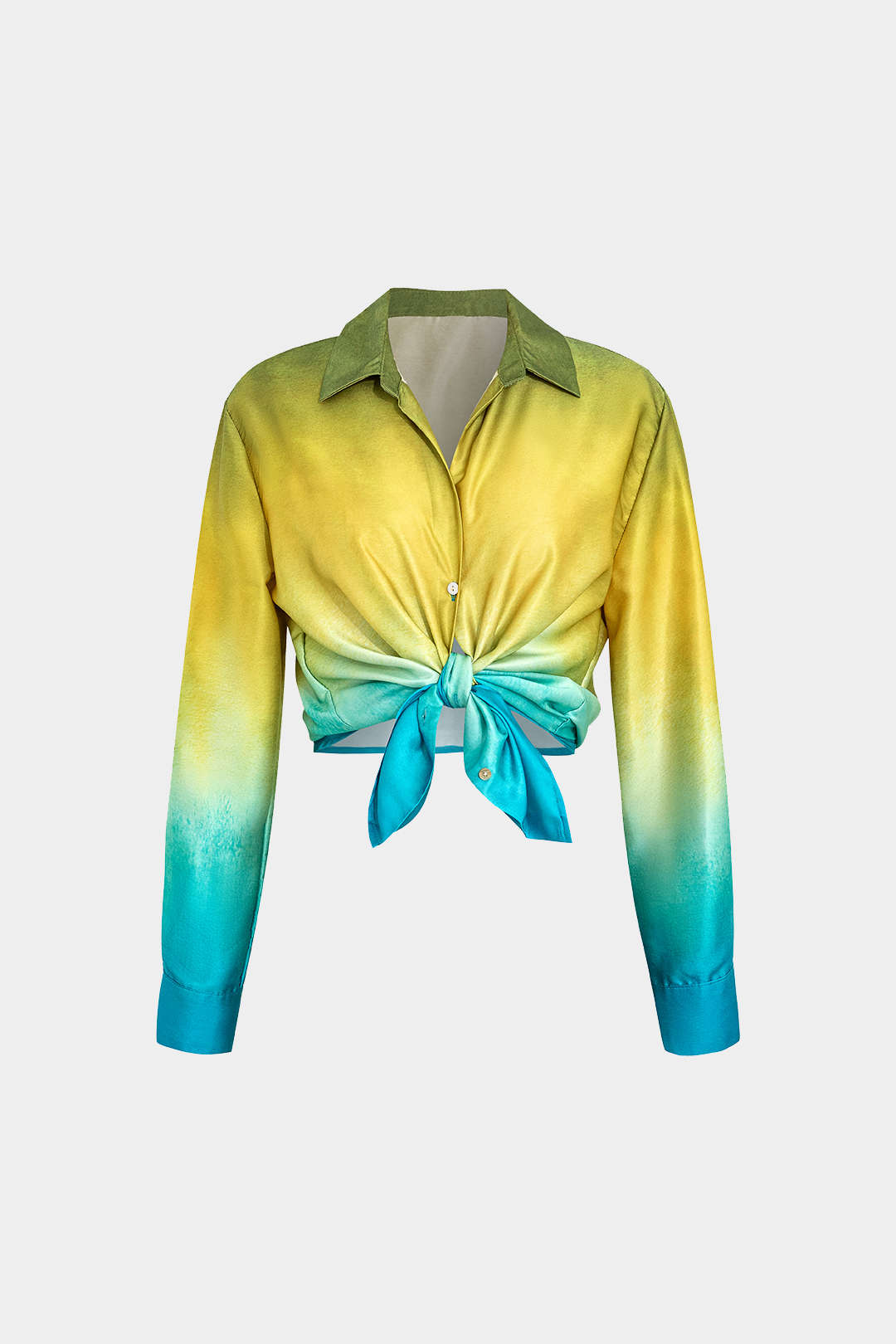 Ombre shirt met lange mouwen