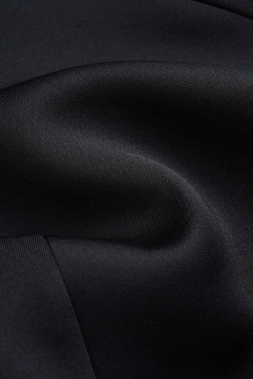 Fur Trim Patchwork Off-Shoulder Button Long Sleeve Mini Dress