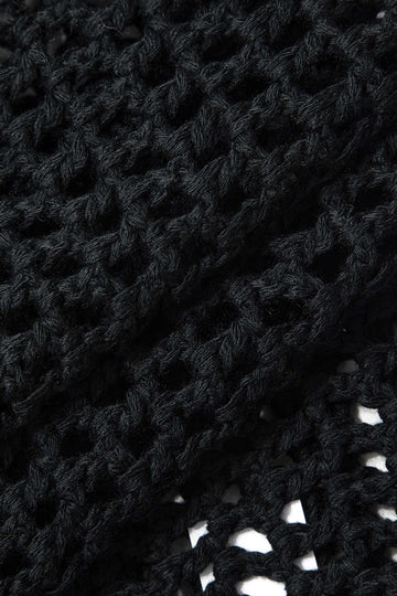 Crochet Shell Tassel Knit Crop Tank Top