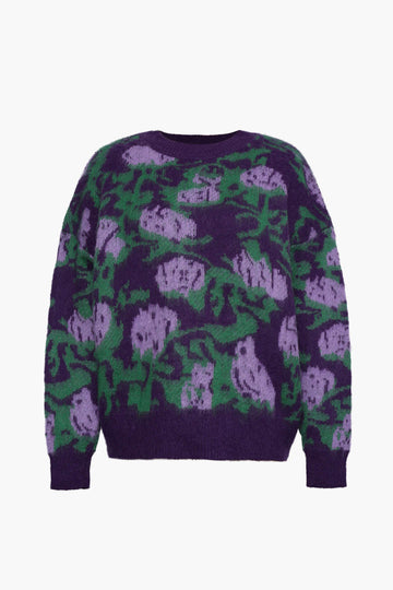 Rose Pattern Sweater