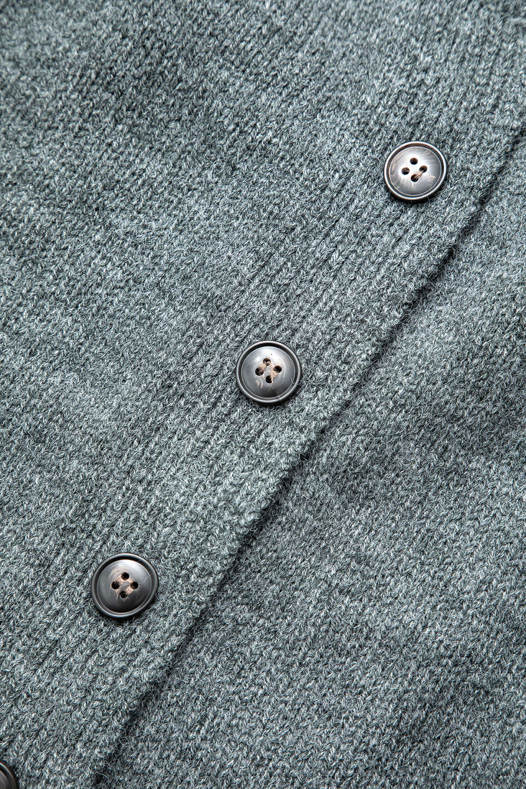 Round Neck Button Up Long Sleeve Kit Cardigan