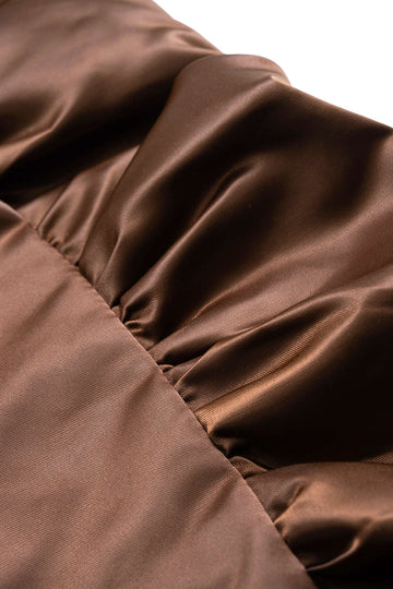 Ruched Patchwork Long Sleeve Sweatshirt