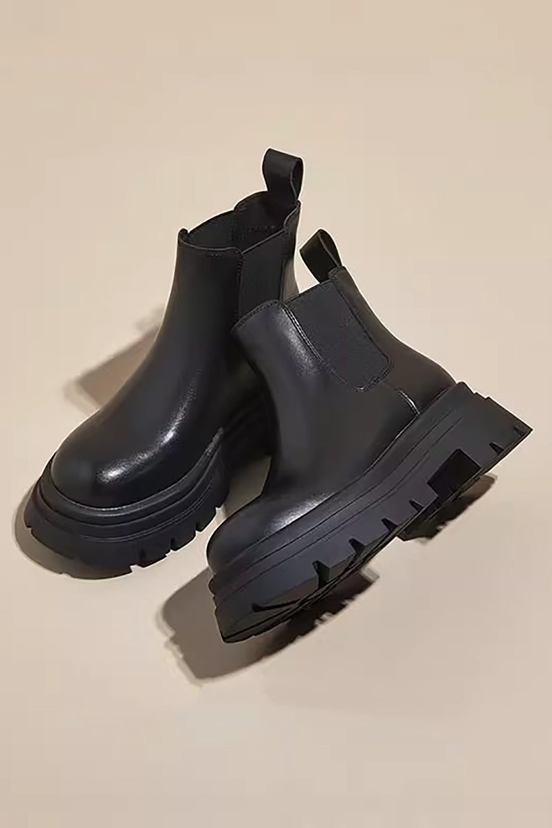 Faux Leather Martin Boots