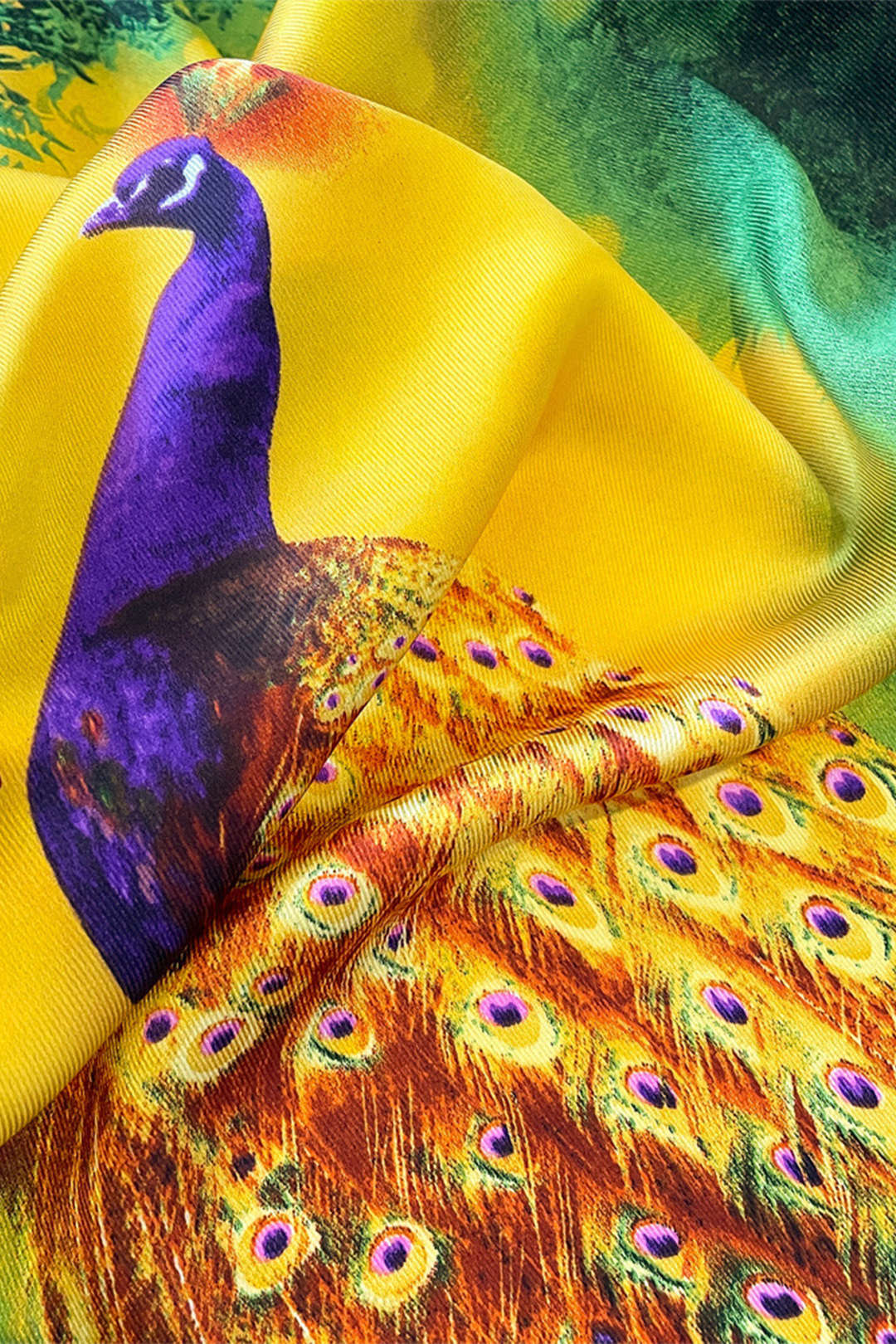 Peacock Print Scarf