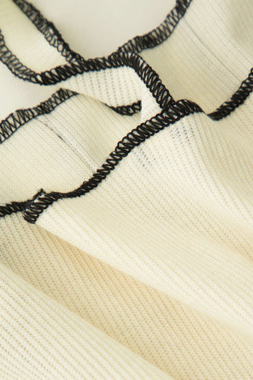 Stitching Tie Hem Cami Top