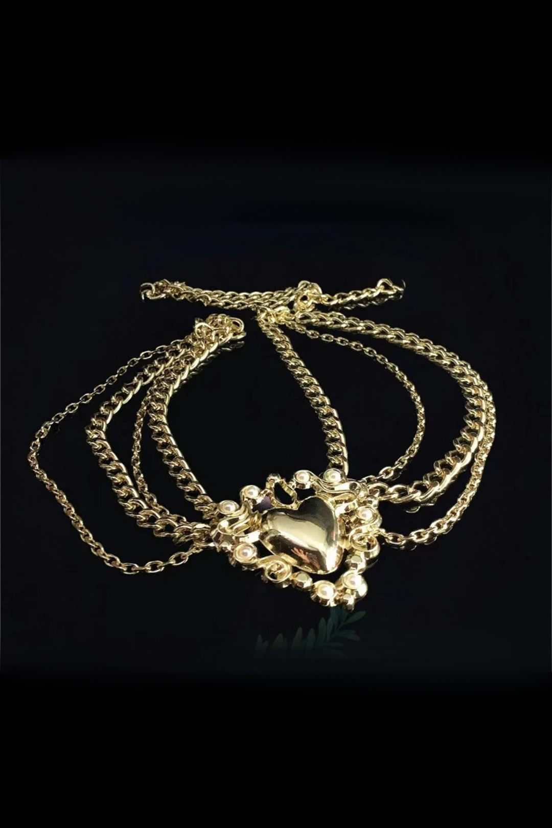 Multi-Layer Heart-Shaped Waist Chain