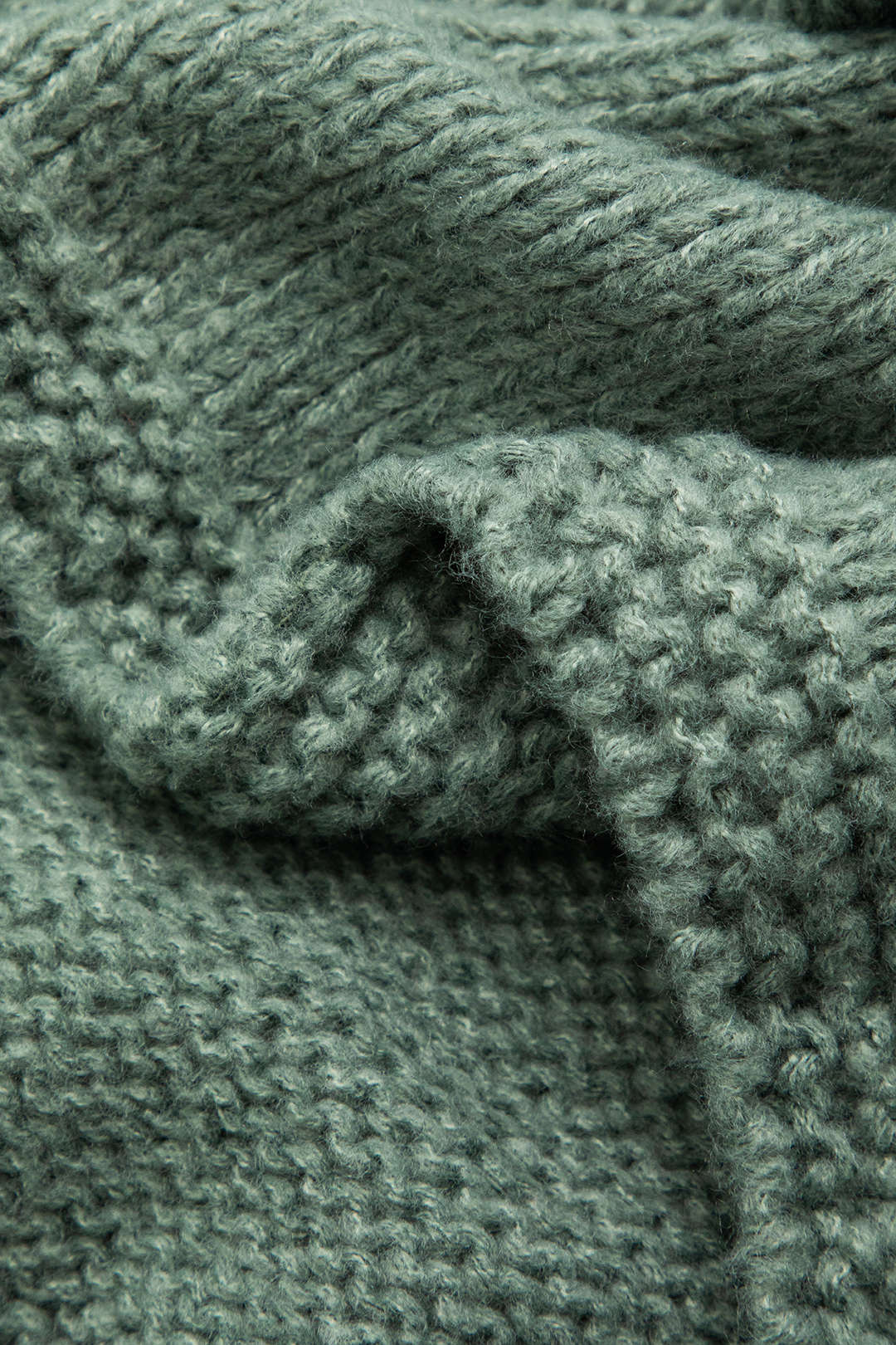 Oversized Seam Detail Mock Neck Sweater
