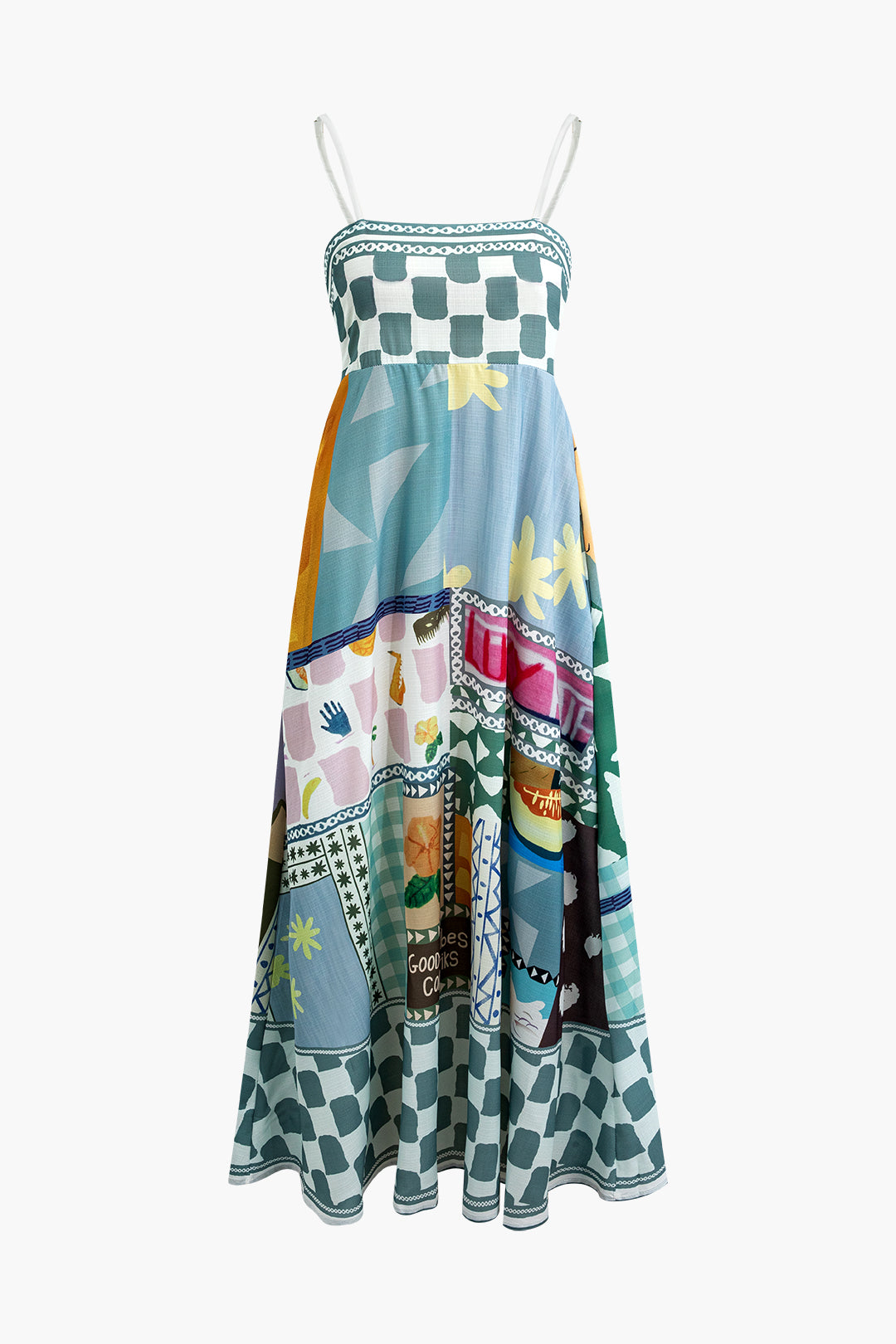 Printed Slip Midi Dress