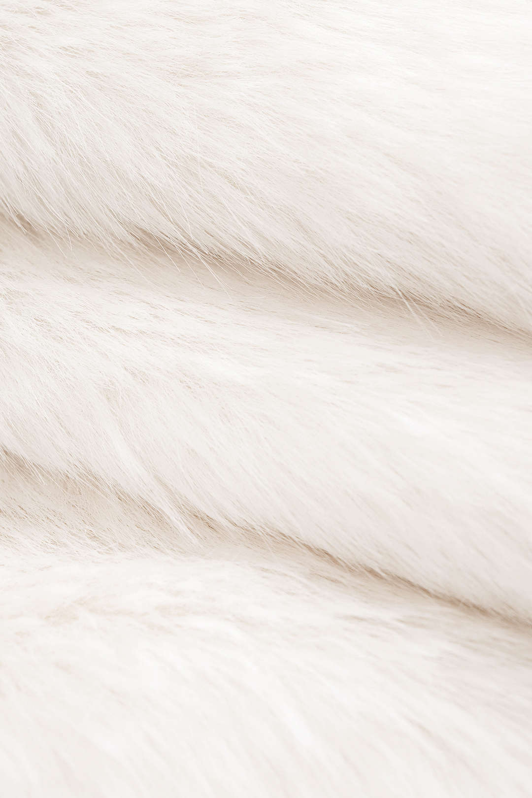 Faux Fur Round Neck Cropped Coat