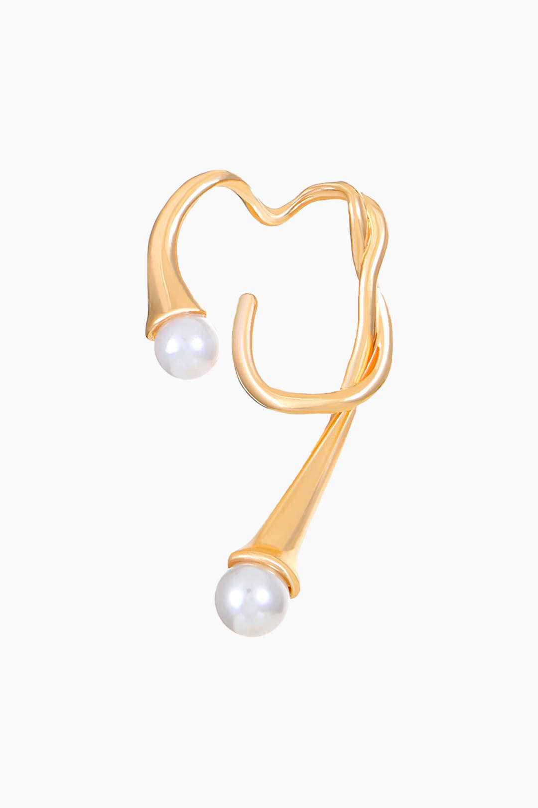 1pc Pearl Curve Earring