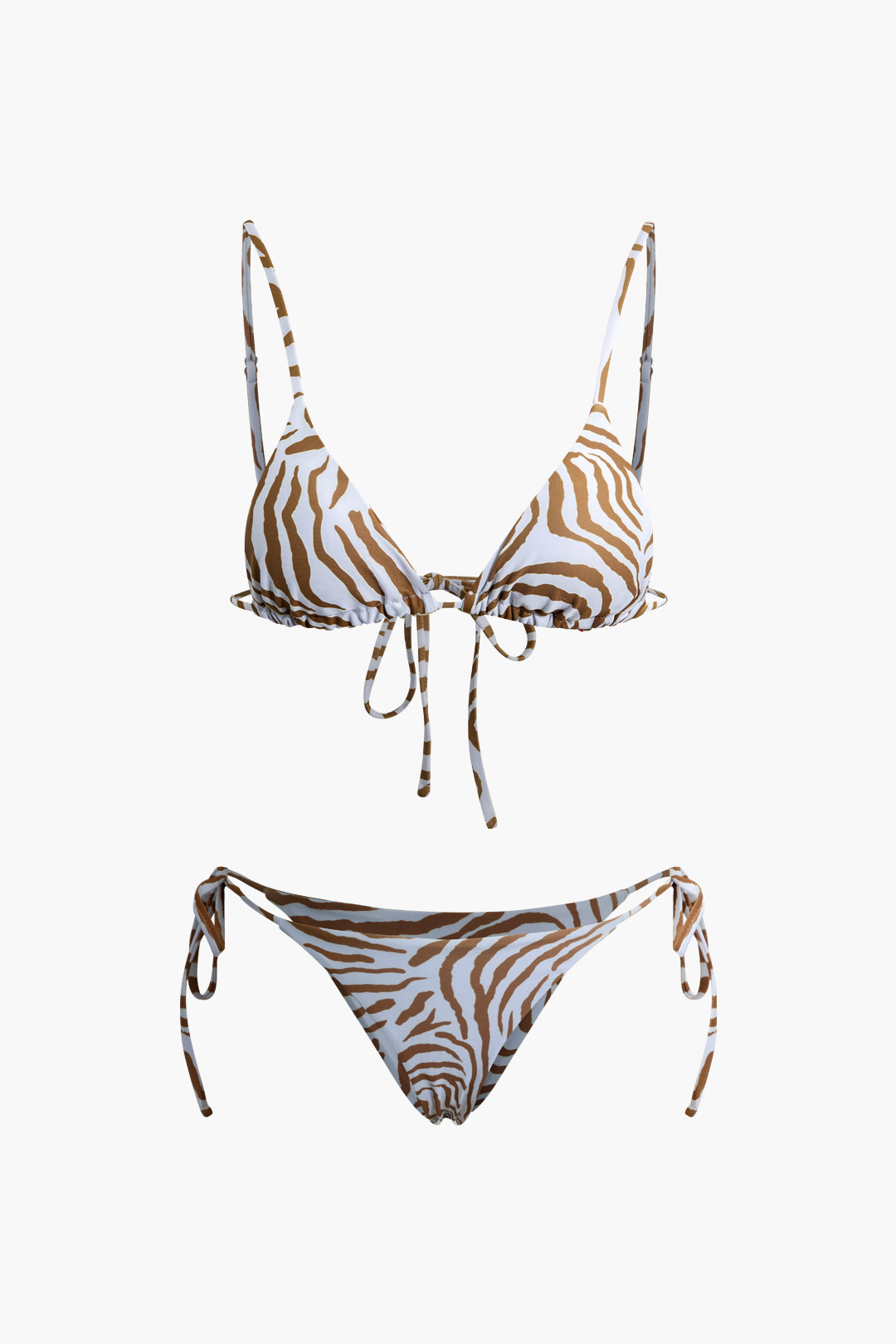 Leopard Print Tied Bikini Set
