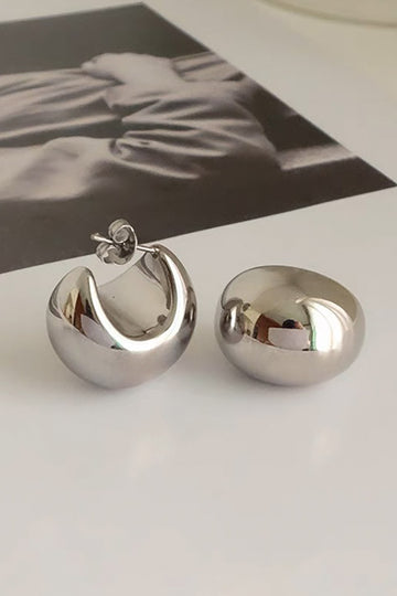 C-shape Metal Earrings