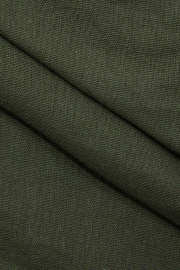 Linen-Blend Asymmetric Knotted Cloak Mini Dress