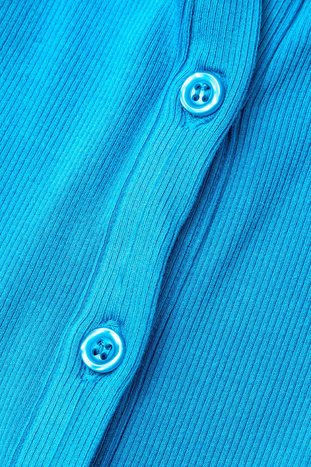 Rib Knit Button Up Collar Midi Dress