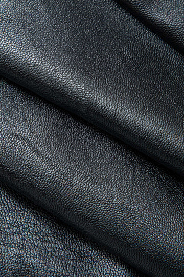 Faux Leather Foldover Zipper Tube Top